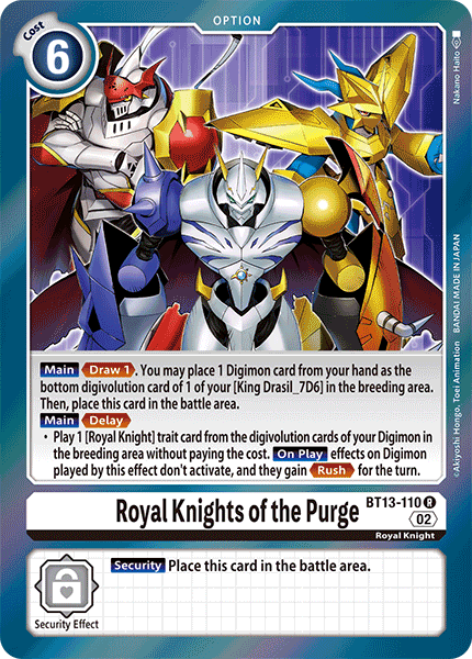 Royal Knights of the Purge (BT13-110) Rare