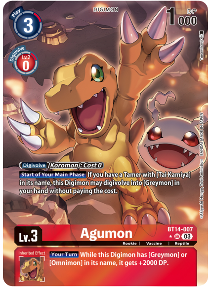 Agumon (BT14-007) Alternative Art