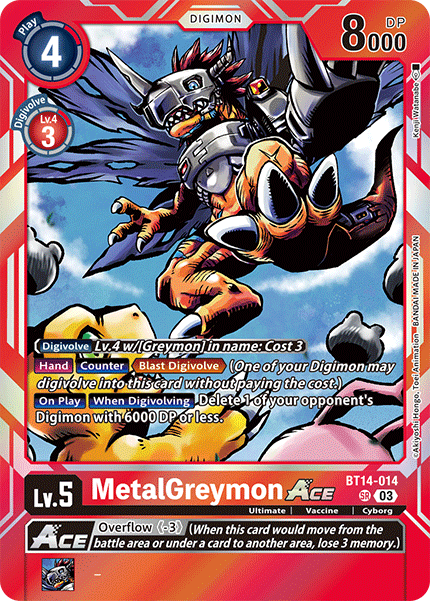 MetalGreymon ACE (BT14-014) Super Rare