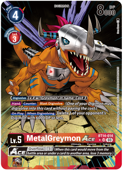 MetalGreymon ACE (BT14-014) Alternative Art English Exclusive