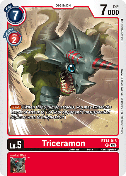 Triceramon (BT14-016) Common