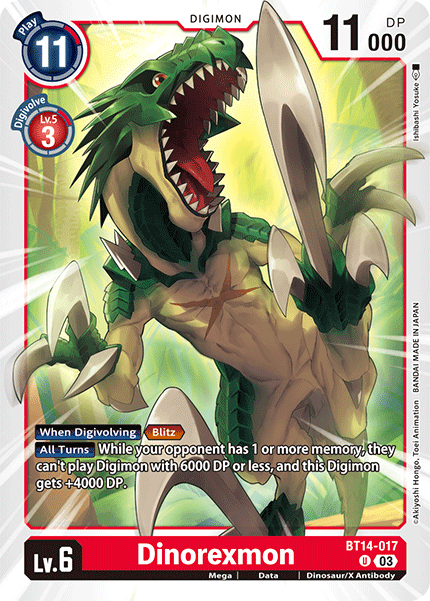 Dinorexmon (BT14-017) Uncommon