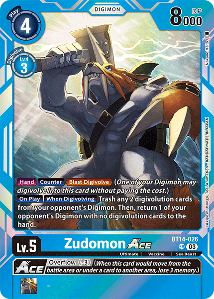 Zudomon ACE (BT14-026) Super Rare