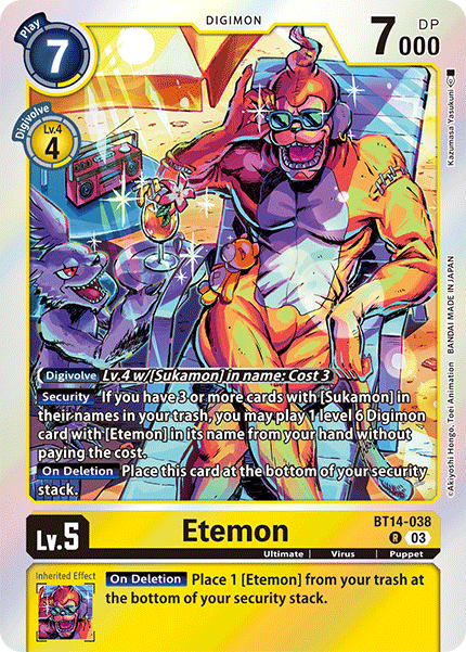 Etemon (BT14-038) Rare