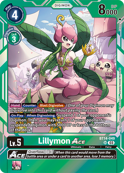 Lillymon ACE (BT14-049) Super Rare