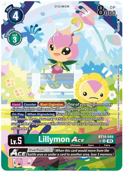 Lillymon ACE (BT14-049) Alternative Art English Exclusive