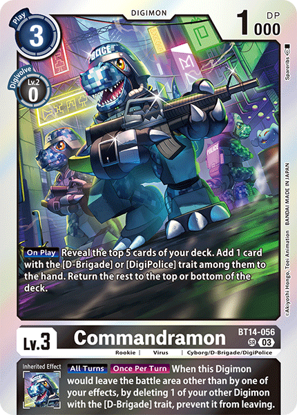 Commandramon (BT14-056) Super Rare