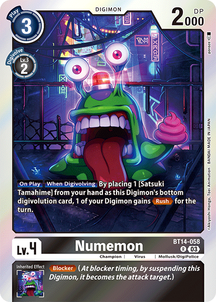 Numemon (BT14-058) Rare