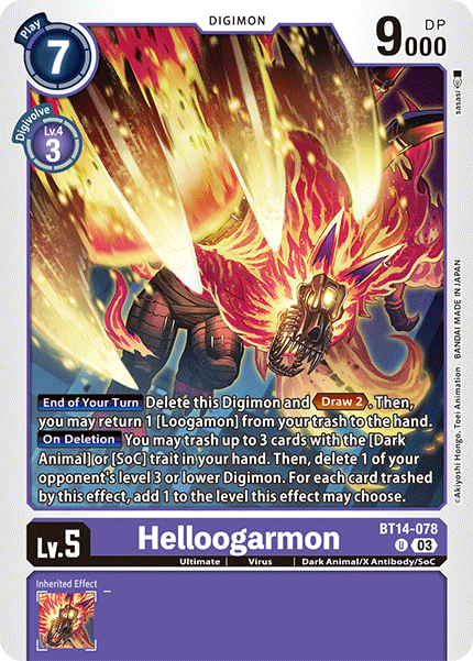 Helloogarmon (BT14-078) Uncommon