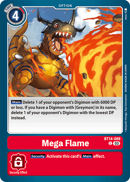 Mega Flame (BT14-089) Common