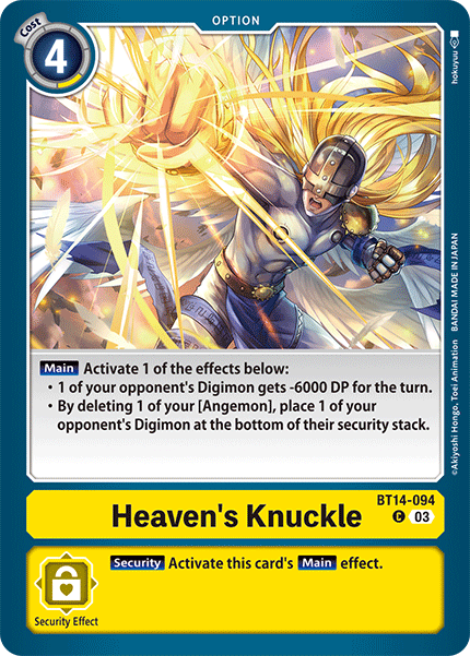 Heaven's Knuckle (BT14-094) Common