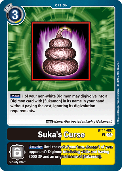 Suka's Curse (BT14-097) Uncommon