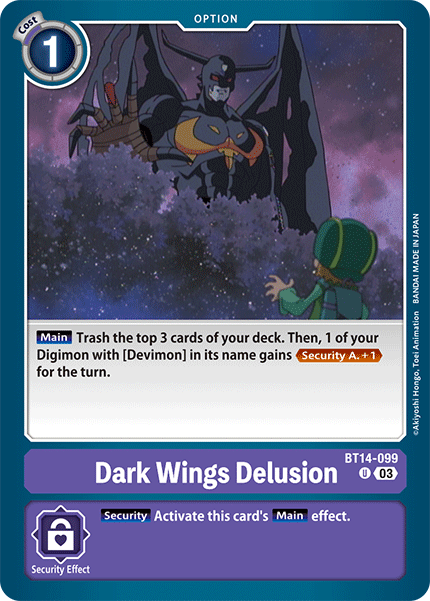 Dark Wing's Delusion (BT14-099) Uncommon