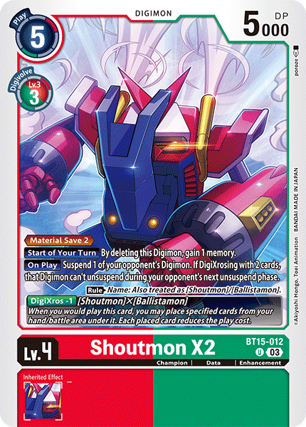 Shoutmon X2 (BT15-012)