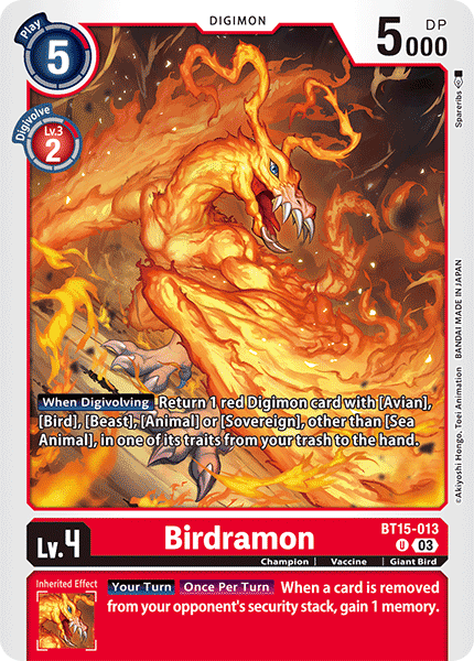 Birdramon (BT15-013)