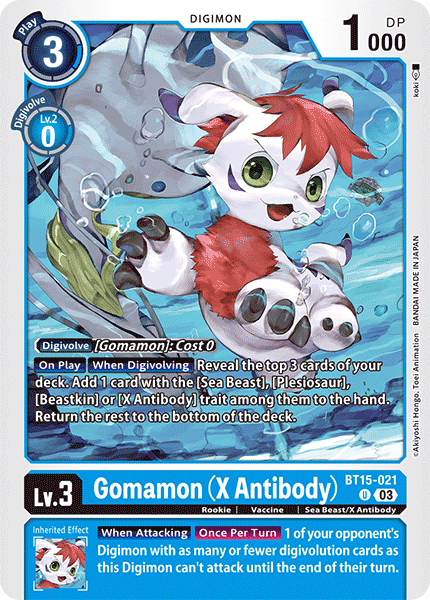 Gomamon (X Antibody) (BT15-021)