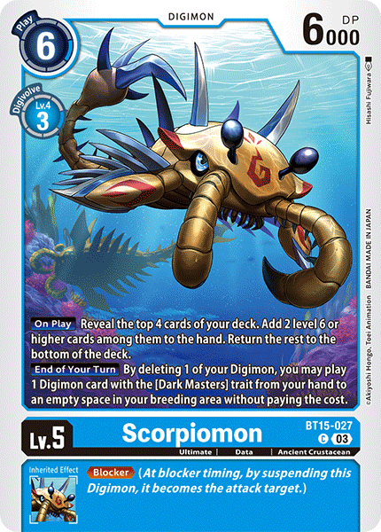 Scorpiomon (BT15-027)