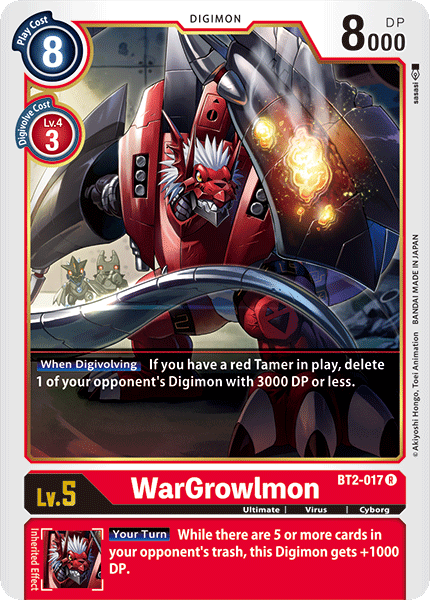 WarGrowlmon (BT2-017) Rare