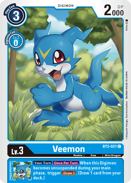 Veemon (BT2-021) Common