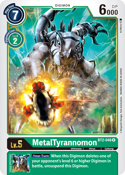 MetalTyrannomon (BT2-046) Rare