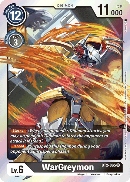 WarGreymon (BT2-065) Box Topper