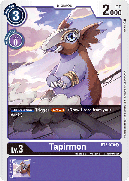 Tapirmon (BT2-070) Uncommon