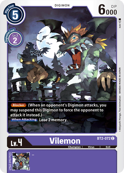 Vilemon (BT2-072) Common