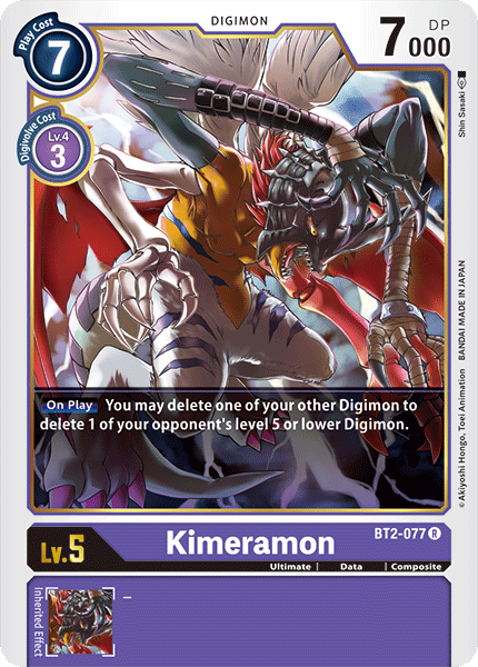 Kimeramon (BT2-077) Rare