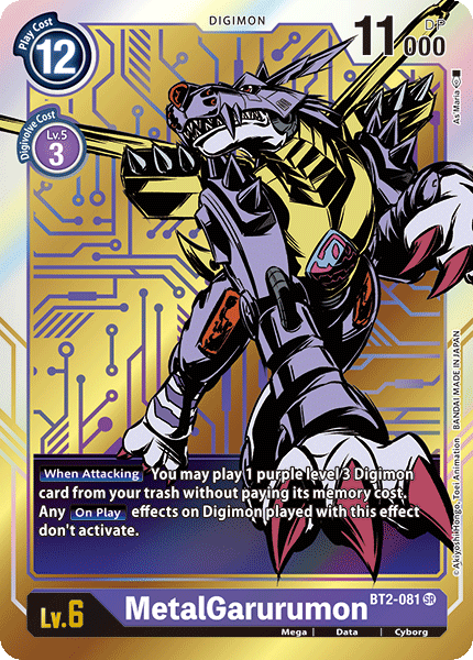 MetalGarurumon (BT2-081) Alternative Art