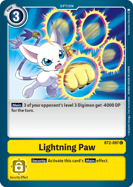 Lightning Paw (BT2-097) Common