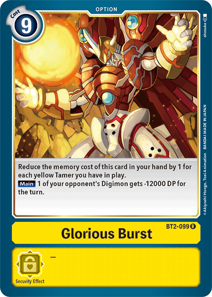 Glorious Burst (BT2-099) Rare