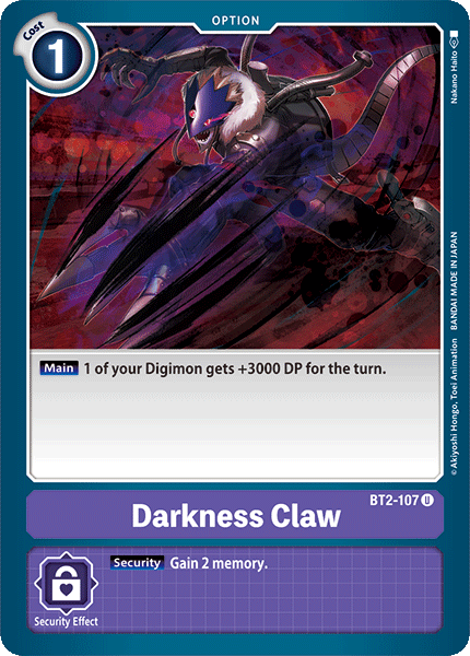 Darkness Claw (BT2-107) Uncommon