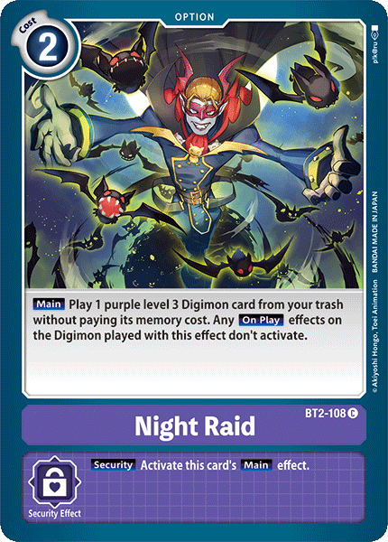 Night Raid (BT2-108) Common