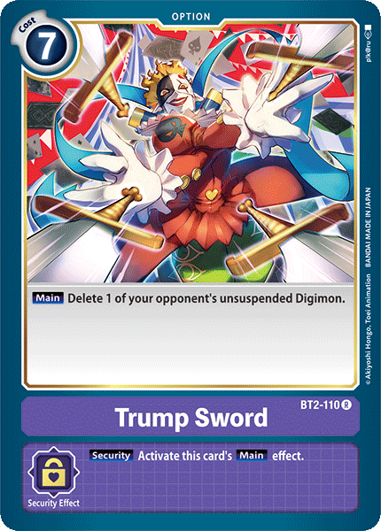 Trump Sword (BT2-110) Rare