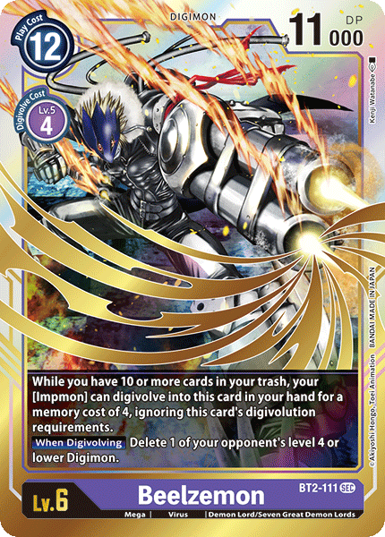 Beelzemon (BT2-111) Secret Rare