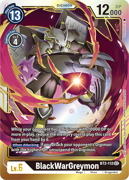 BlackWarGreymon (BT2-112) Secret Rare