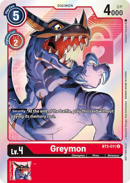 Greymon (BT3-011) Box Topper