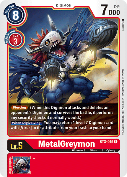 MetalGreymon (BT3-015) Rare