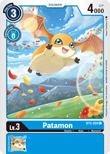 Patamon (BT3-020) Common