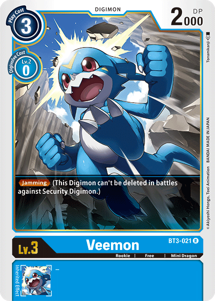 Veemon (BT3-021) Rare