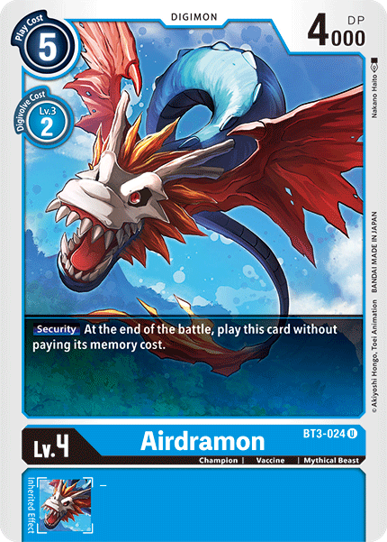 Airdramon (BT3-024) Uncommon