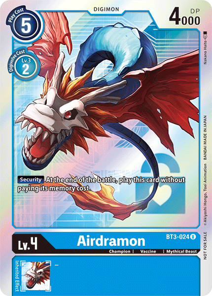 Airdramon (BT3-024) Box Topper