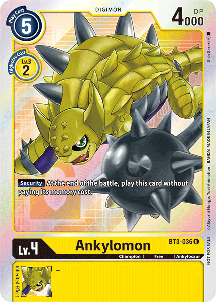 Ankylomon (BT3-036) Box Topper