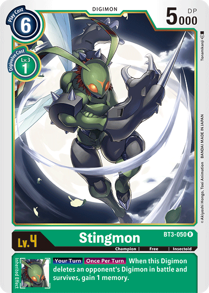 Stingmon (BT3-050) Rare