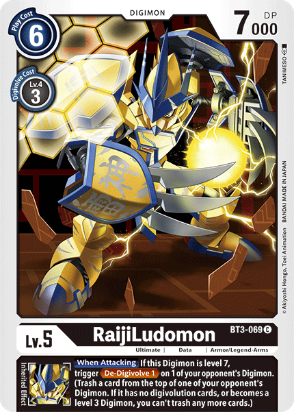 RaijiLudomon (BT3-069) Common