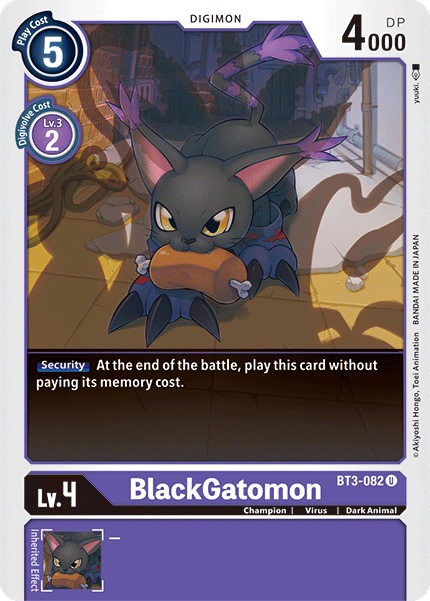 BlackGatomon (BT3-082) Uncommon