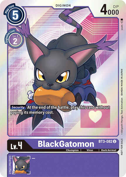 BlackGatomon (BT3-082) Box Topper