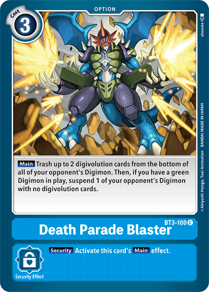 Death Parade Blaster (BT3-100) Common