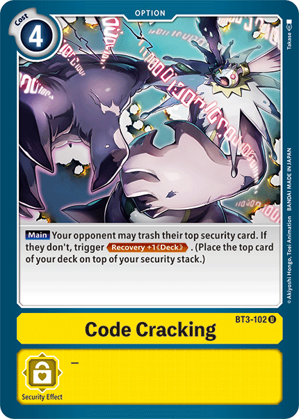 Code Cracking (BT3-102) Uncommon