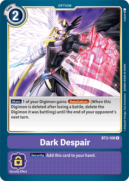 Dark Despair (BT3-108) Rare